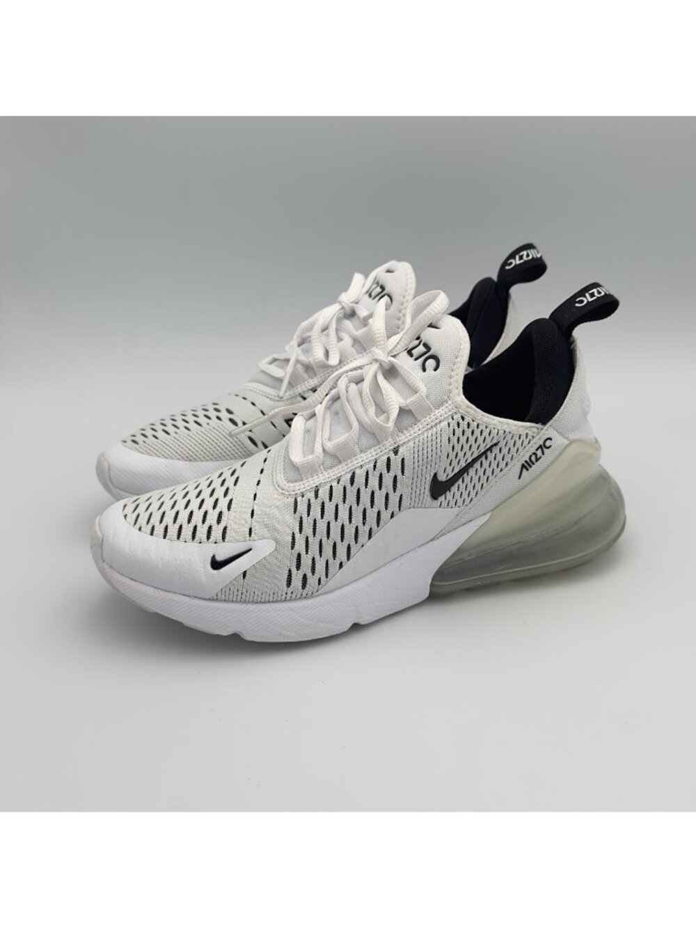 Nike Air Max 270 Sneakers Women’s Size 7.5 White Mesh Running Shoes AH6789100